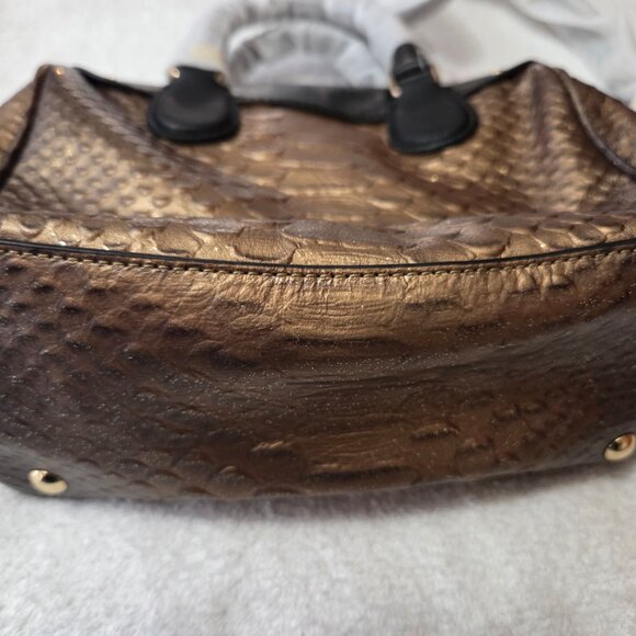 COACH F36657 Baby Bennett Satchel/Snakeskin Embossed Leather Leather Trim - Picture 3 of 4